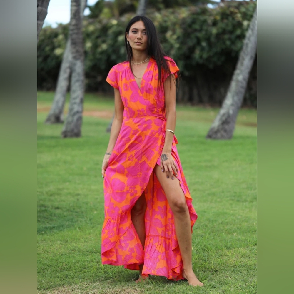 XIX Palms Aruba Wrap Dress
